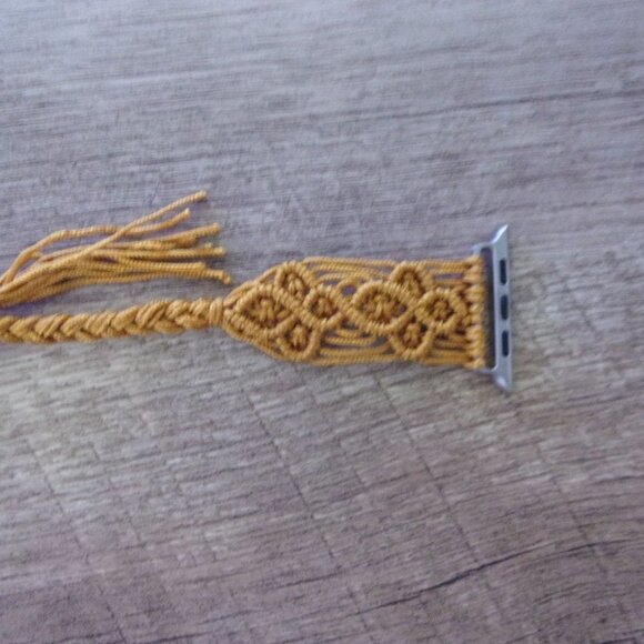 42/44mm Nylon Hand-Woven Watch Band Coffee - Picture 2 of 3